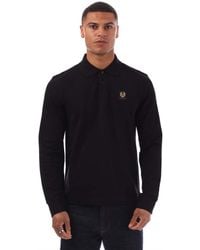 Belstaff - Long Sleeved Polo Shirt - Lyst