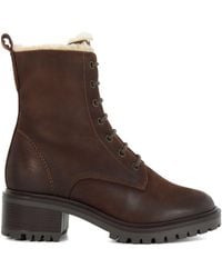 Dune - Paniz Chunky Faux Fur Lined Boots - Lyst