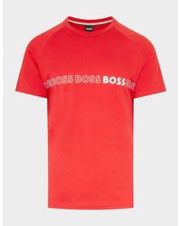 BOSS - Round Neck Slim Fit T-shirt - Lyst