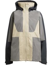 adidas By Stella McCartney - Hooded Softshell Jacket With Bold Logo And Zipped Pocket - Lyst