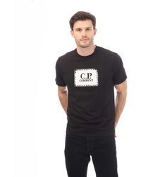 C.P. Company - 30/1 Jersey Label Style Logo T-shirt - Lyst