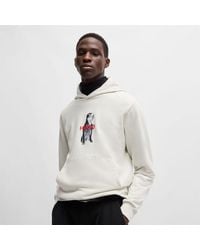 HUGO - Animal Graphic Hoodie - Lyst