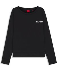 HUGO - Long Sleeve Pyjama Top - Lyst