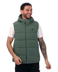 adidas - Helionic Hooded Down Vest - Lyst