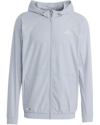 adidas - Tech Hooded Neck Raglan Sleeve Athletic Top - Lyst