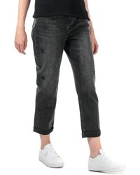 Ted Baker Rilee All Over Star Embellished Jeans - Black