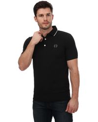 Armani - Essential Tipped Collar Polo Shirt - Lyst