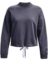 Under Armour - Ua Essential Fleece Script Sweatshirt - Lyst