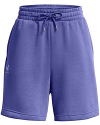 Under Armour - Womenss Ua Icon Fleece Boyfriend Shorts - Lyst