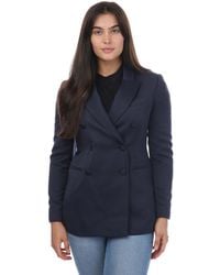 Ted Baker - Seraph Double Breasted Satin Boyfriend Blazer - Lyst