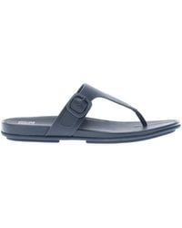 Fitflop - Gracie Rubber-buckle Toe-post Sandals - Lyst