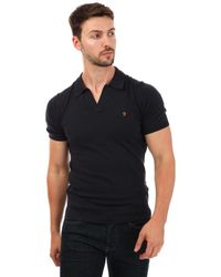 Farah - Purcell Knitted Polo Shirt - Lyst