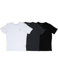 Farah - Colney 3 Pack T-shirts - Lyst