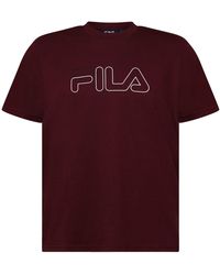 Fila - Harrison Wordmark Crew Neck Jersey T-Shirt - Lyst