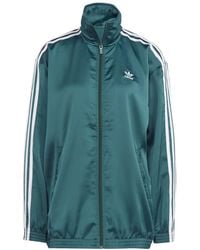 adidas Originals - Loose Satin Track Top - Lyst