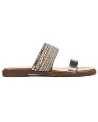 Blowfish - Embellished Slide Sandals - Lyst
