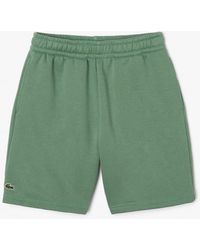 Lacoste - Kids Organic Brushed Cotton Fleece Shorts - Lyst