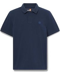 Timberland - Millers Logo Collared Neck Short Sleeve Shirt - Lyst