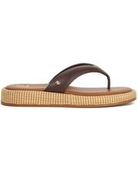 Dune - Lo Laike Textured Toe Post Sandals 3 (36) - Lyst