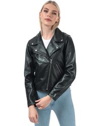 levi's relaxed leather moto jacket
