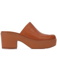 Fitflop - Pilar Leather Mule Platform Shoes - Lyst