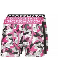 Crosshatch - Crystaline Geometric Patterned Boxer Brief - Lyst