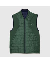 Lacoste - Lightweight Reversible Padded Vest - Lyst