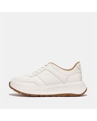 Fitflop - Mode Crochet Stitch Leather Flatform Trainers - Lyst