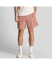 Lyle & Scott - Floral Print Resort Swim Shorts - Lyst