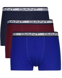 GANT - 3-pack Cotton Blend Core Trunks - Lyst