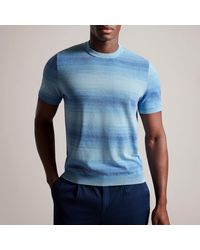 Ted Baker - Notte Ombre Knitted T-shirt - Lyst