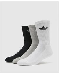 adidas Originals - Cushioned Trefoil Mid-cut Crew Socks 3-pack - Lyst
