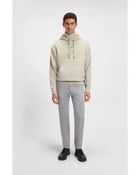 BOSS - Contrast Logo Hoodie - Lyst