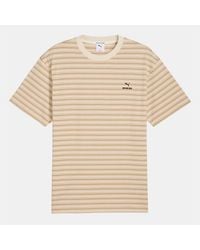 PUMA - Dortmund Mmq Striped T Shirt - Lyst