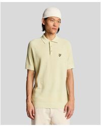Lyle & Scott - Blend Knitted Polo Shirt - Lyst