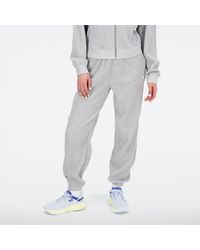 New Balance - Athletics Fashion Set Pant In Grey Cotton - Lyst