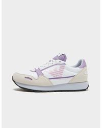 Armani - Pannelled Logo Print Running Trainers - Lyst