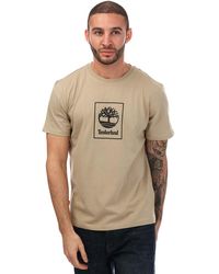 Timberland - Stack Logo Print T-shirt - Lyst