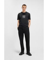 HUGO - Split Logo T Shirt - Lyst
