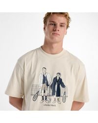 New Balance - Text Graphic Crew Neck Short Sleeve Jersey T-Shirt - Lyst