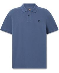 Timberland - Millers Logo Collared Neck Short Sleeve Shirt - Lyst