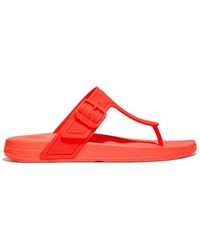 Fitflop - Iqushion Adjustable Buckle Flip-flops - Lyst