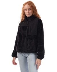 DKNY - Full Zip Teddy Fur Transitional Jacket - Lyst