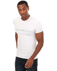 Armani - Organic Cotton Logo T-shirt - Lyst