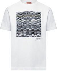 Missoni - Printed Logo Crew Neck Short Sleeve T-Shirt - Lyst