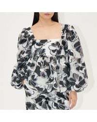 Stine Goya - Square Neck Long Sleeve Top - Lyst