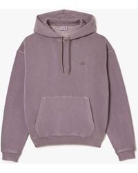 Purple lacoste hoodie outlet
