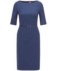 BOSS - Dirusila Dress - Lyst