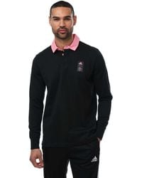 adidas - Inter Miami Travel Long Sleeve Polo Shirt - Lyst