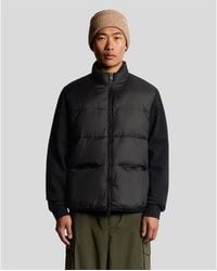 Lyle & Scott - And Neck Hybrid Zip Through Jumper - Lyst